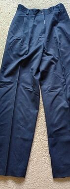Harve Bernard Men's Navy Dress Pants 100% Wool Size 10